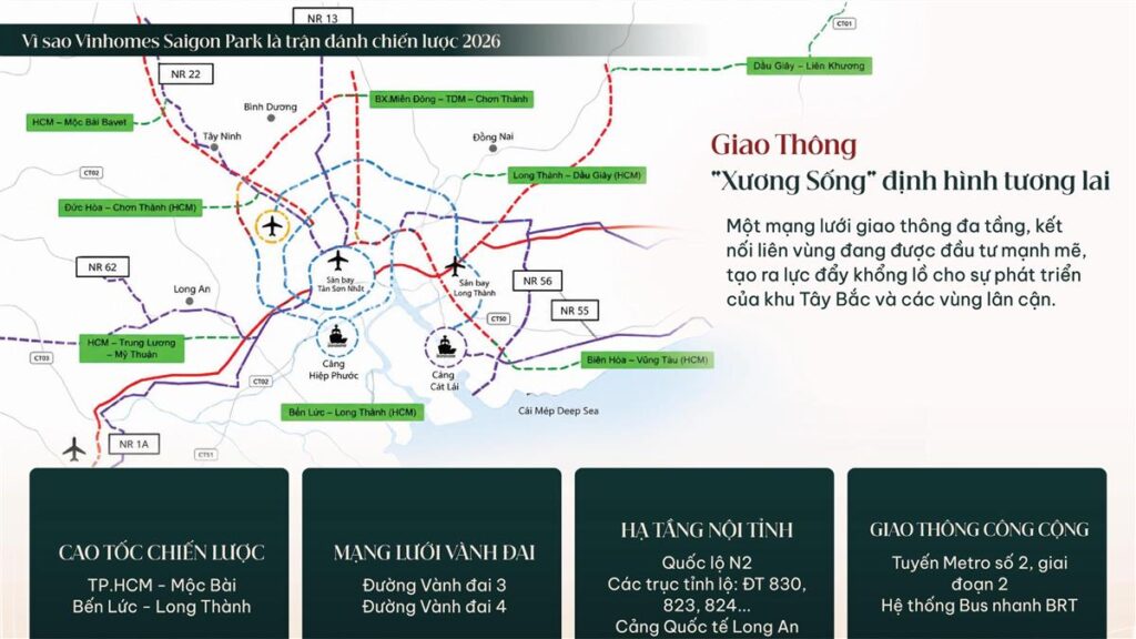 Hệ thống hạ tầng chiến lược - xương sống định hình tương lai cho Vinhomes Saigon Park