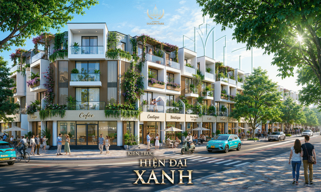 Nhà phố là loại hình được nhiều khách hàng nhắm tới tại Vinhomes Hóc Môn